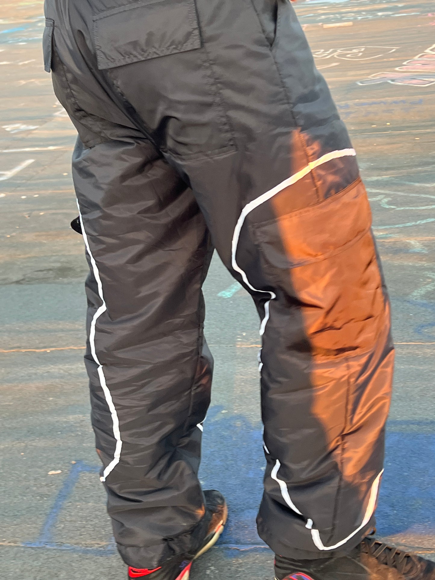 Glyde baggy ski pants black