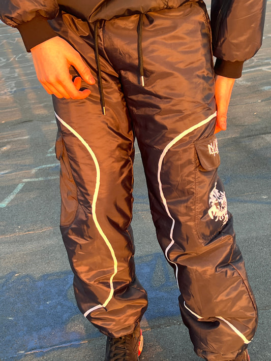 Glyde baggy ski pants black
